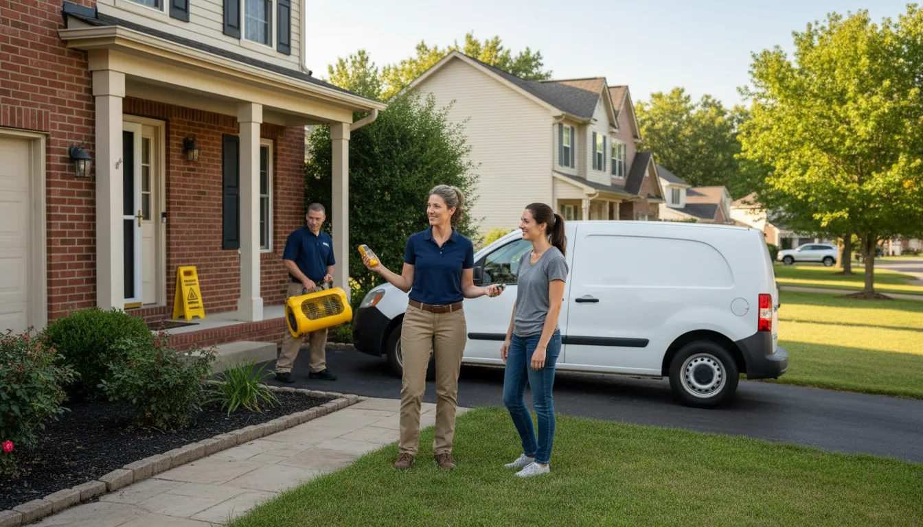 Residential water damage restoration in Latexo, TX